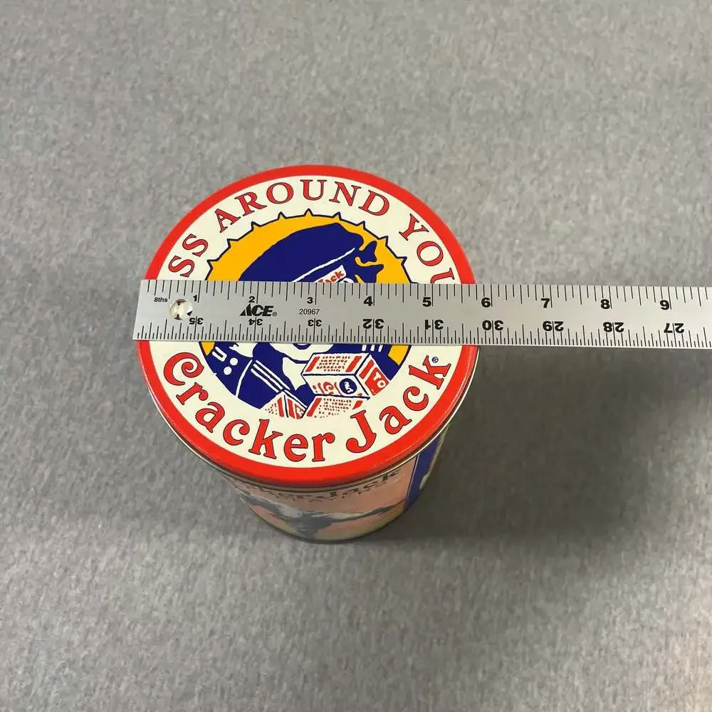 Vintage 1992 Cracker Jack Limited Edition Third in Series Collectible Metal Tin
